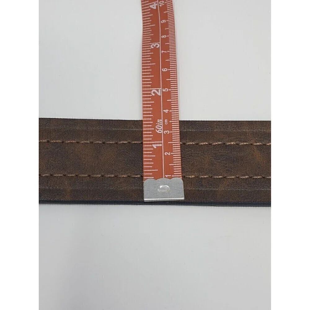 LEVI'S REVERSIBLE BLACK & BROWN LEATHER BELT CLASSIC MENSWEAR MEN SIZE 38